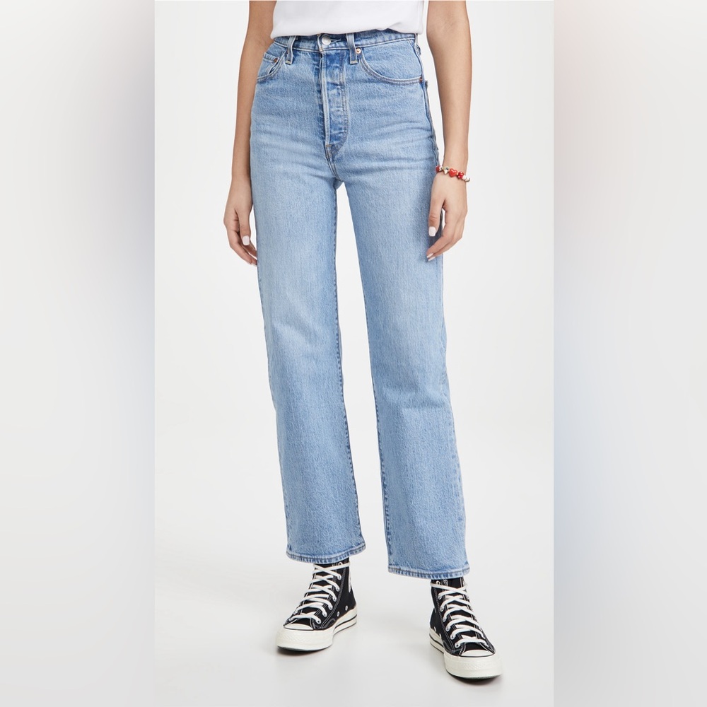 Levi's Ribcage Straight Ankle Jeans in Tango Gossip, size 26